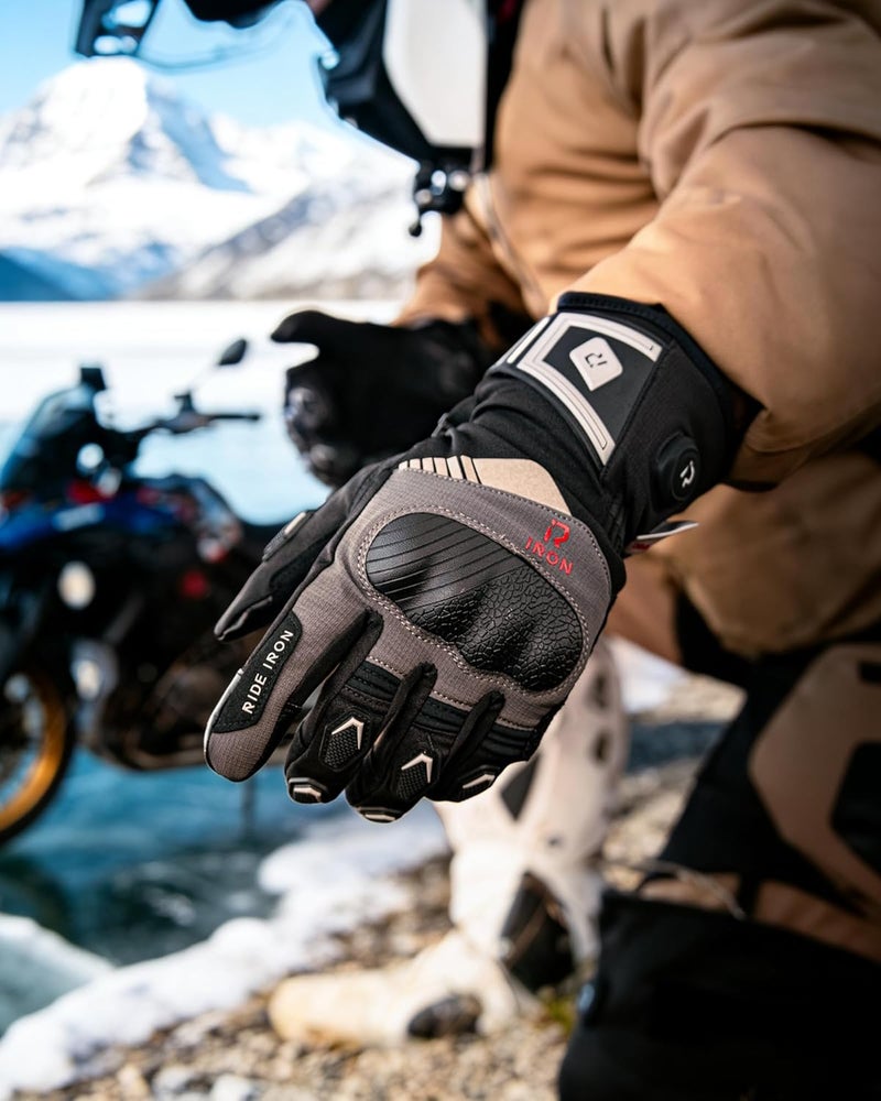 RIDEIRON Winter Motorcycle Gloves Waterproof Riding Gloves Warm Windproof Touchscreen Cold Weather Gloves for Men Women - Image 2